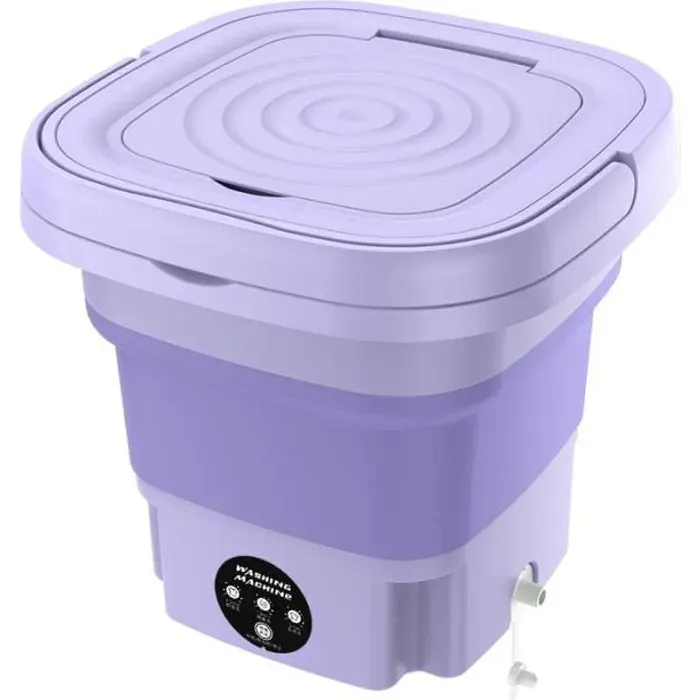 Mini Machine À Laver PIMPIMSKY A1 - 8L - Portable - Violet - 10W - Mécanique
