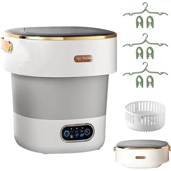 Mini Machine À Laver Pliable 15 L 25 Kg Pour Camping Voyage Petite Machine À Laver Pour La Maison Les Appartements Les Dortoir