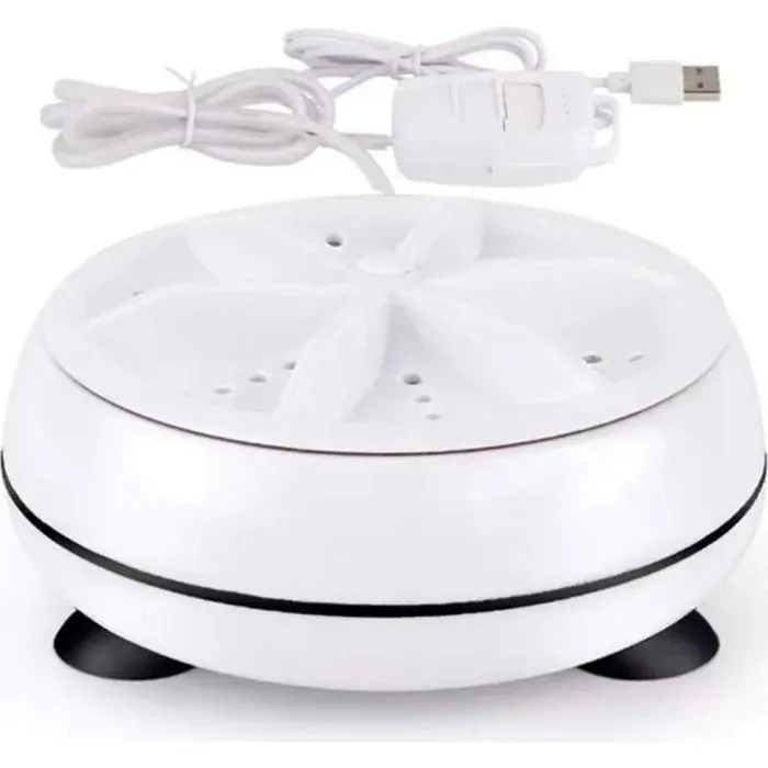 Mini machine à laver portable à ultrasons - Nettoie efficacement saleté Modes de lavage ajustables - Voyage maison voyage daffaires