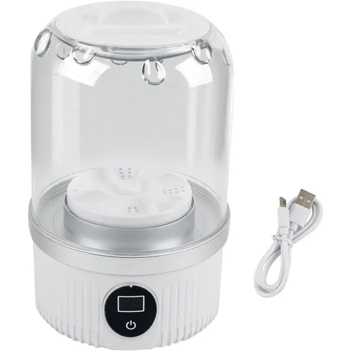 Mini machine à laver portable rechargeable sans filpour sous-vêtementssoutiens-gorgechaussettes.compacteidéale pour appartement
