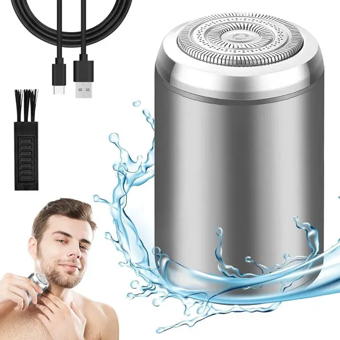 Mini Rasoir Électrique Homme Portable De Voyage Sopami Rasoir Étanche Rechargeable Par Usb Rasoir Lavable Sur Peau Humide Et