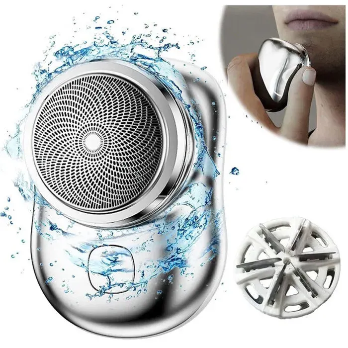Mini rasoir électrique portable homme rechargeable USB rasoir de poche voyage voiture maison