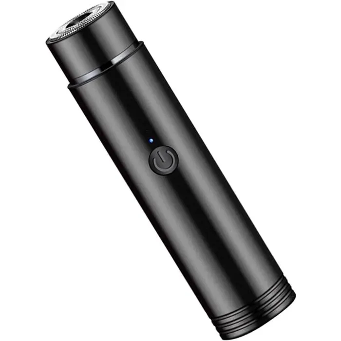 Mini rasoir électrique rechargeable pour homme tondeuse à barbe kit de soin portable pour les voyages design compact