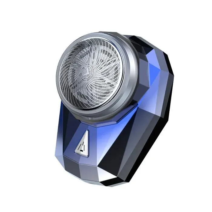 Mini rasoir pour hommes rasoir électrique USB rasoir portable humide et sec pour hommes pour la maison le bureau(bleu dégradé) — coloris Noir