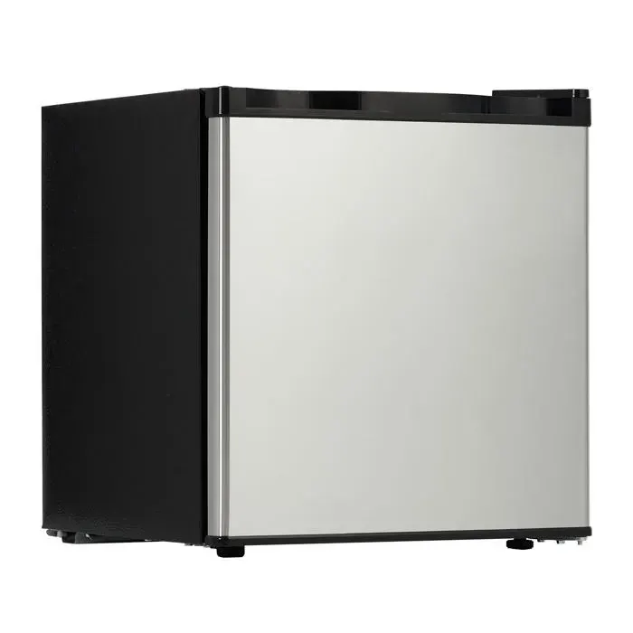 Mini réfrigérateur 452L+congélateur 63L porte inox ultra silencieux classe énergétique E réglage 0-10°C compact bureau/chambre