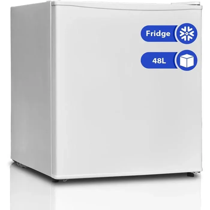 Mini réfrigérateur - 48 litres - SMETA - Petit réfrigérateur silencieux - Thermostat réglable pieds réglables - Porte réversible