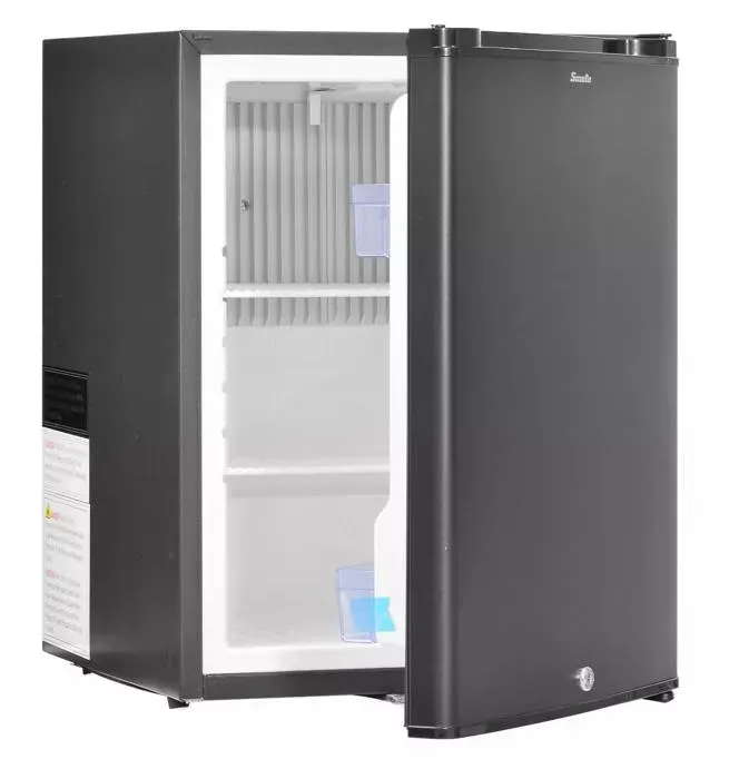 Mini Réfrigérateur à Absorption - Indépendant et Portable - 53L - SMETA - Porte Réversible - 2 voies 230V/12V - Silencieux - Noir