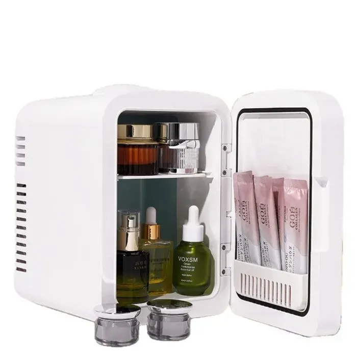 Mini-réfrigérateur de 4 litres avec miroir LE portable adapté à une utilisation en voiture et da MINI-BAR – MINI FRIGO POUR BOI