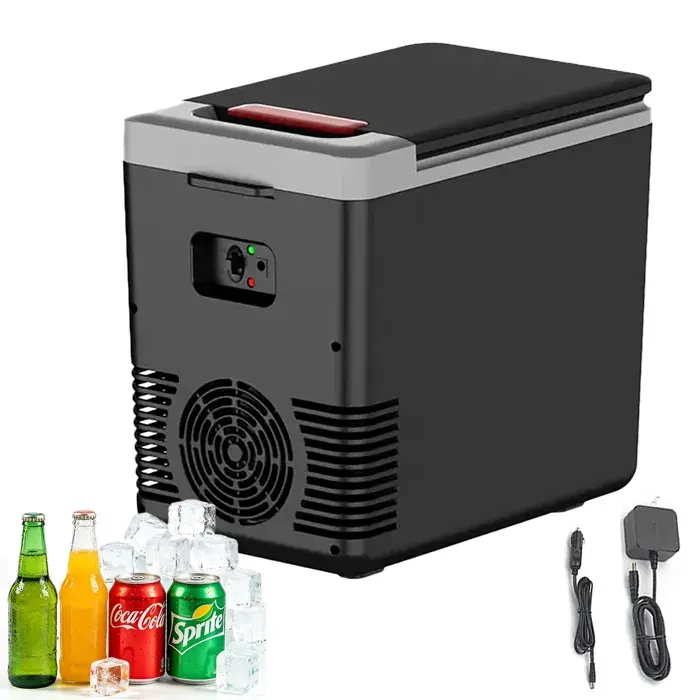 Mini Réfrigérateur Portable 10L - Alimentation double 12 V/220 V - Chaud/Froid - Silencieux - Mini Frigo - Glacière Électrique -45W