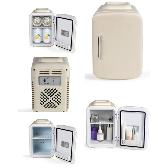 Mini réfrigérateur portable - LIVOO - 4L - Refroidit 5–10°C - Maintien chaud 55°C - Silencieux 40 dB