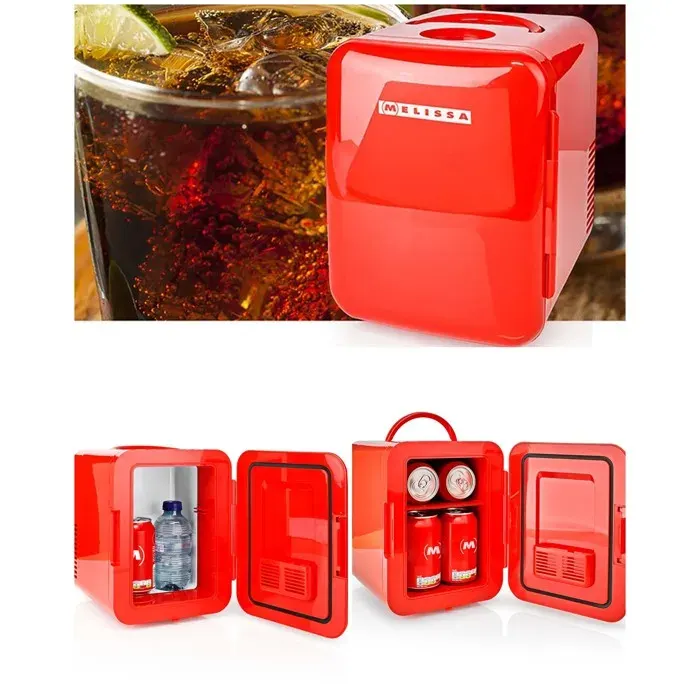 Mini réfrigérateur portable - NEDIS - Melissa - 4 L - refroidissement & chauffage - 220V/12V
