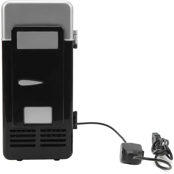 Mini Réfrigérateur Portable USB Rechargeable Réfrigérateur Compact Refroidissement Économie Énergie pour Chambre Dortoir