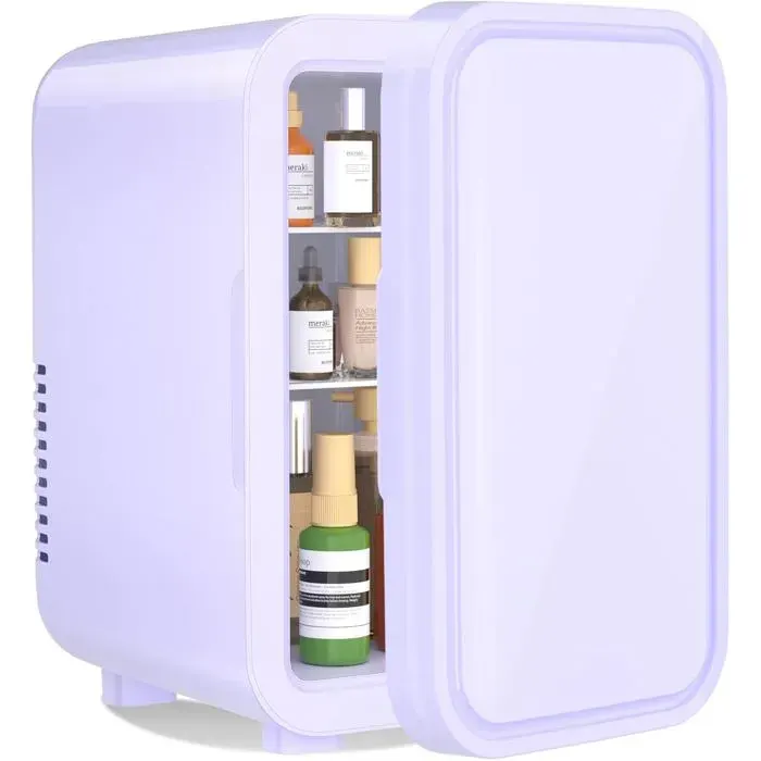 Mini réfrigérateur-YASHE réfrigérateur thermoélectrique portable pour chambre à coucher soins de la peau et voiture violet
