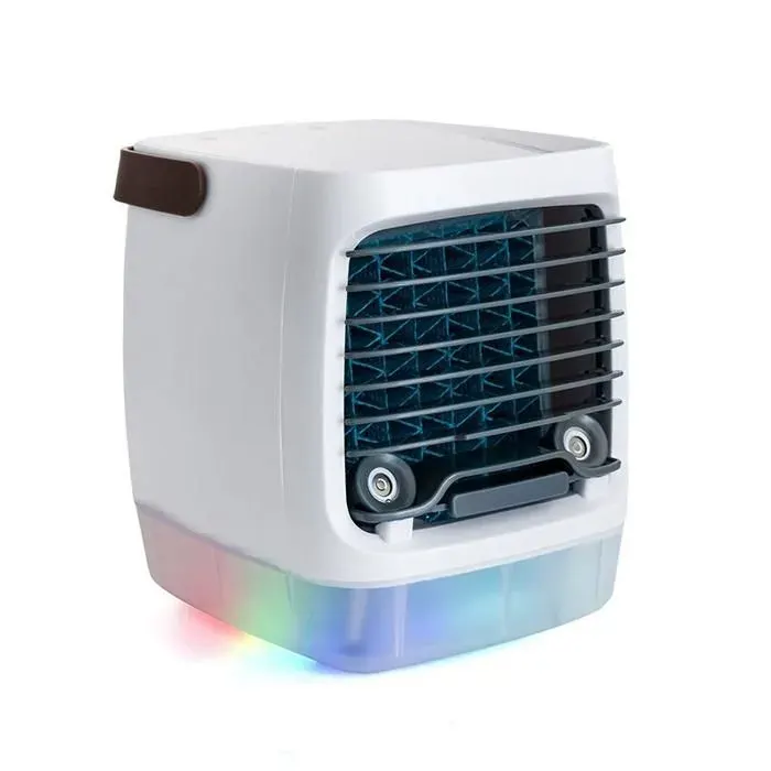 Mini refroidisseur air veilleuse 7 couleurs USB-C 4 vitesses 500ml silencieux maison/bureau.