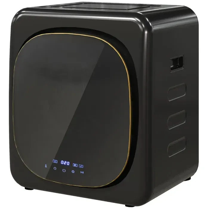 Mini sèche-linge - Capacité 4 kg - 6 programmes - Écran tactile LED - Température jusquà 60℃ - 800W - Montable au mur