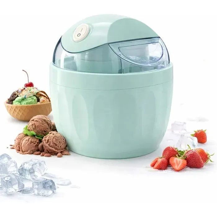 Mini Sorbetière Machine à Desserts Individuelle Sorbetière Compacte à une Touche pour Yaourt Glacé Sorbet et Gelato Bleu