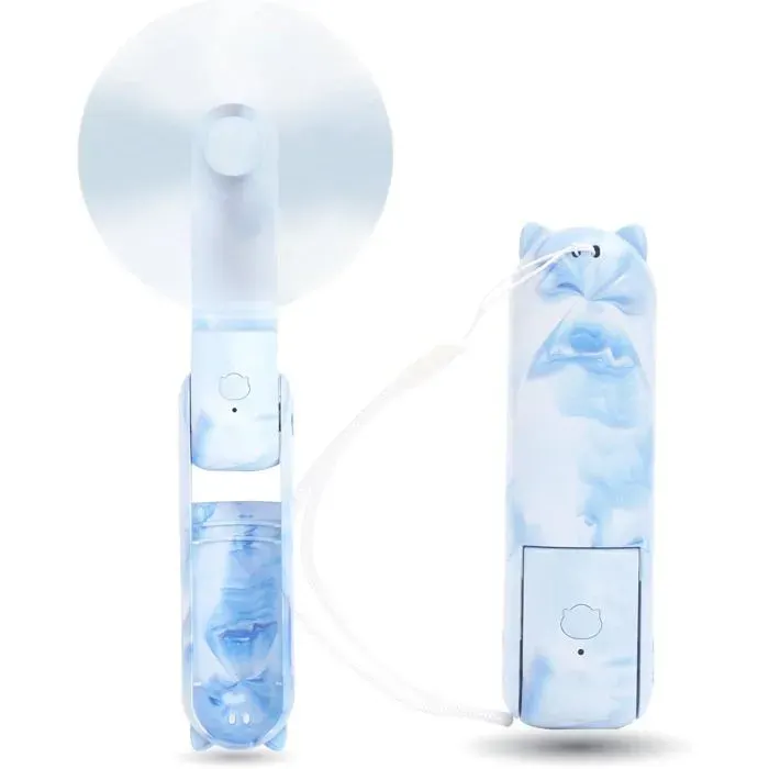 Mini Ventilateur à Main Mini Ventilateur Silencieux Rechargeable à 3 vitesses [9-15 Heures de Fonctionnement] Ventilateur USB