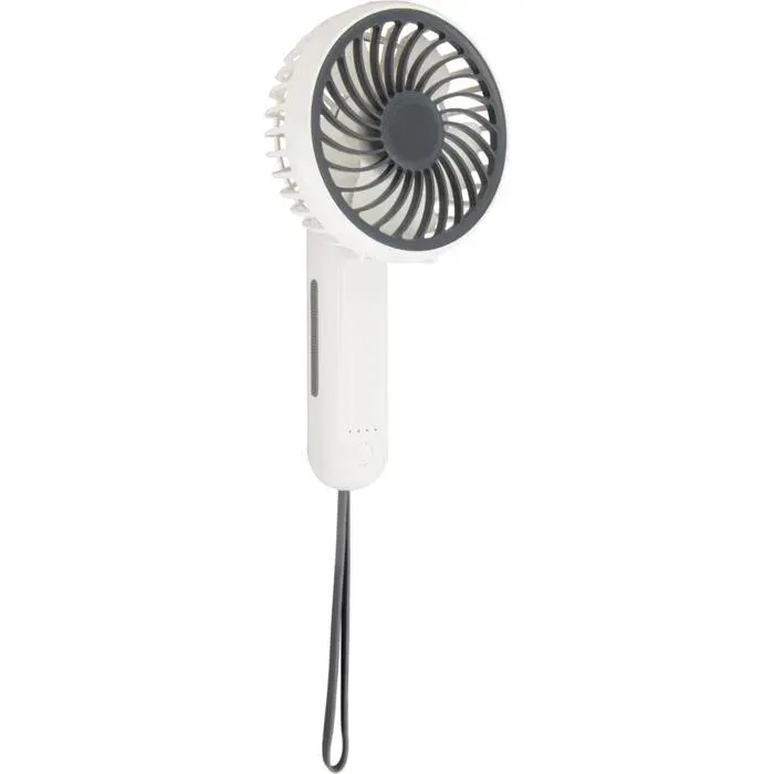 Mini ventilateur à main portable Ø10 cm 2.5W - blanc - Voltman