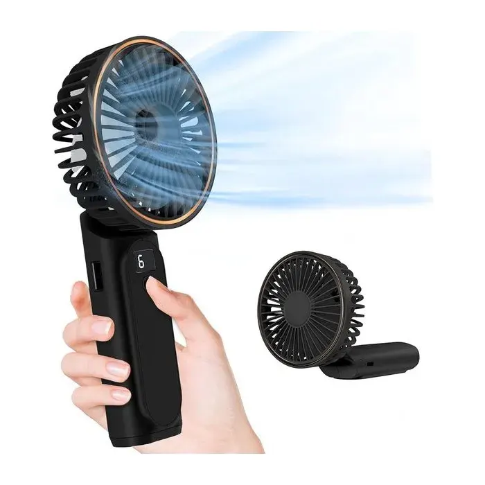 Mini ventilateur avec 3 positions de vent - Sans fil - Ventilateur de table - Petit ventilateur - Mini ventilateur USB