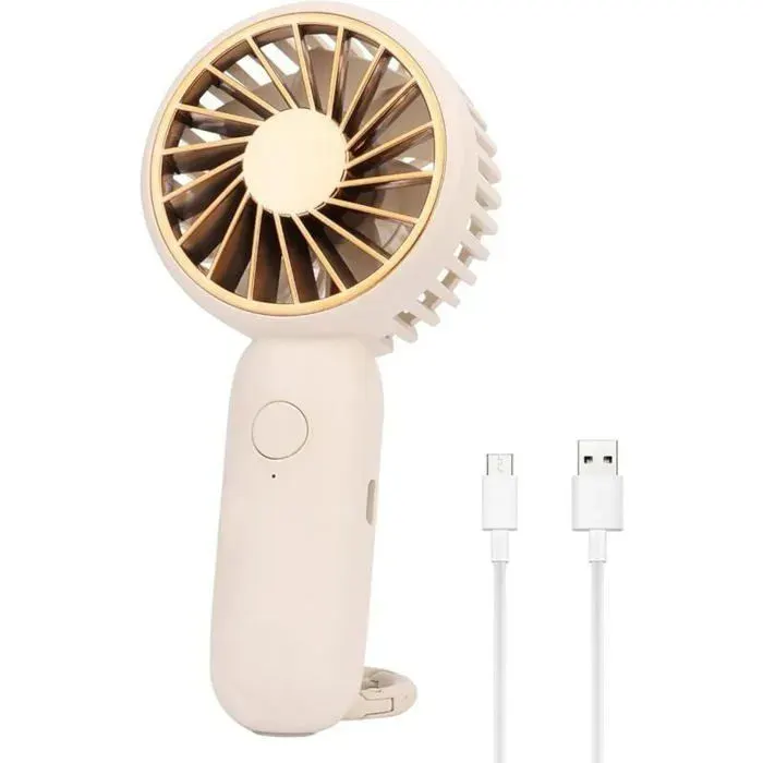 Mini ventilateur avec sac de transport portable USB silencieux et rglable 3 vitesses pour camping