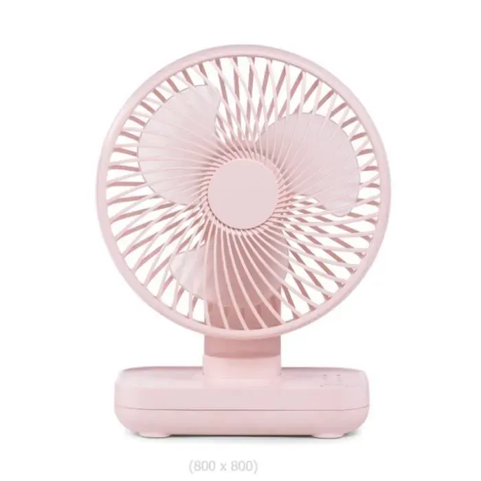 Mini Ventilateur de Bureau Petit Ventilateur USB Silencieux4000mAh Batteria Rechargeable 4 Vitesses rose