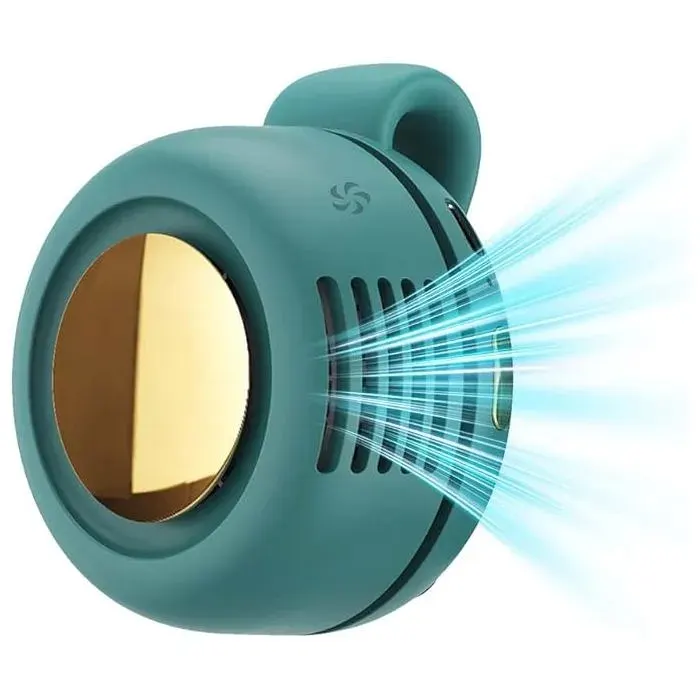 Mini-ventilateur électrique portable sans pales et silencieux à clipser Nouveauté 2026 : Petit ventilateur à fixer sur chemise ou