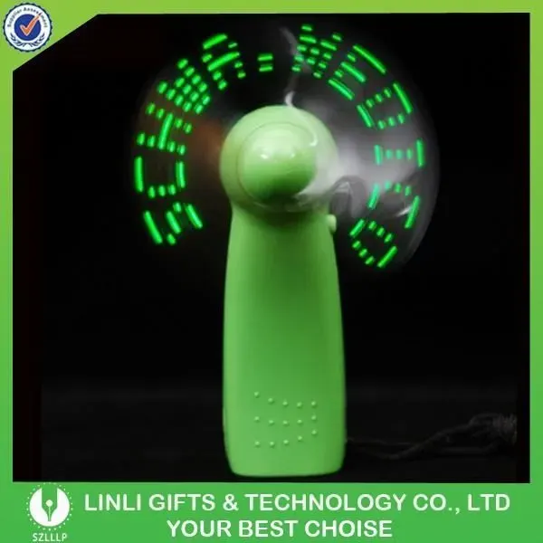 Mini ventilateur - I love you - Blanc - Alimentation par cordon - Effet montre