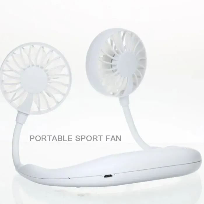Mini Ventilateur - Non spécifié - Blanc - 3 Vitesses Réglables - 2000 mAh - Portable ENEAOCT