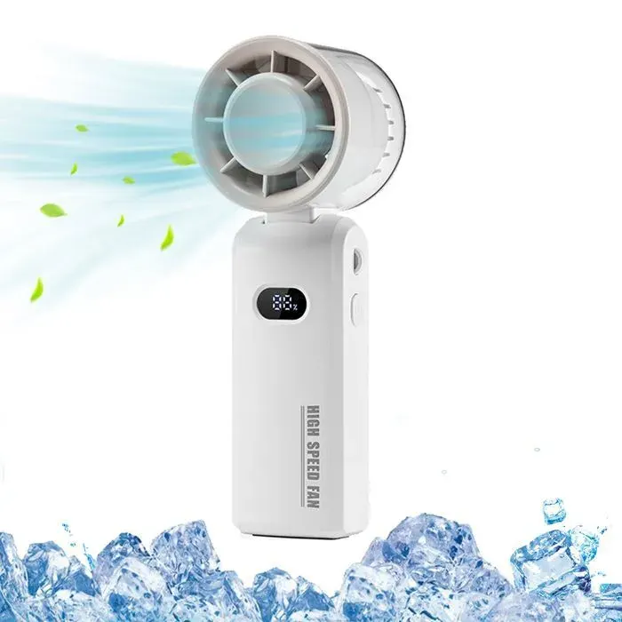Mini Ventilateur Portable à Main Turbo Ventilateur de Poche Haute Vitesse avec 100 Niveaux Batterie 3600mAh