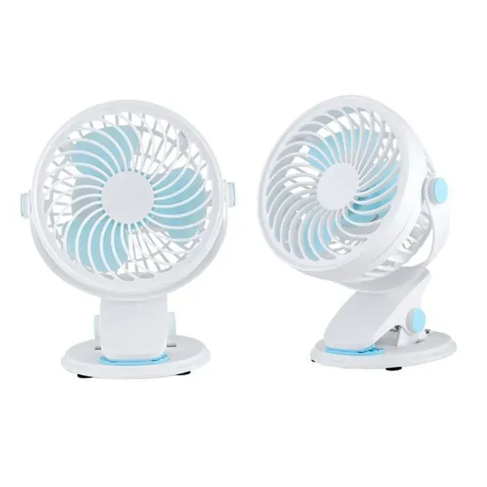 Mini Ventilateur Portable À Pince Ventilateur De Chevet Petit Ventilateur Ventilateur Électrique Léger Pour Une Utilisation — coloris Blanc