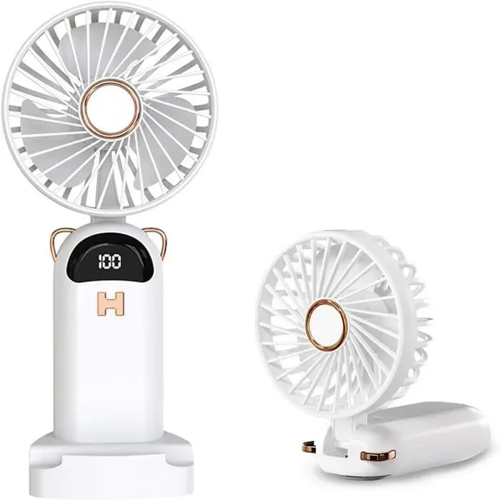 Mini-ventilateur portable blanc