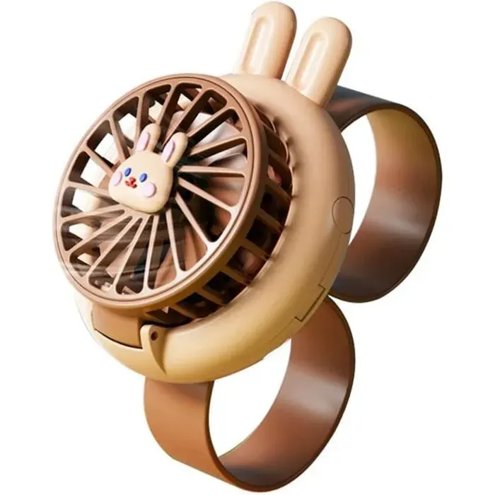 Mini ventilateur portable - COMPUTING - Bracelet - Rechargeable USB - 3 vitesses - Léger et compact