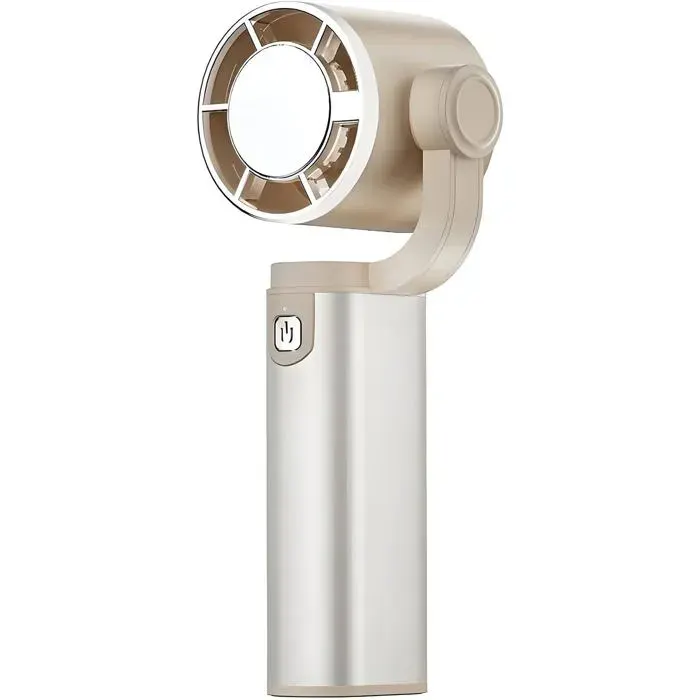 mini ventilateur portable dextérieur à 5 vitesses rotation à 180 degrésPort Type-CHaute capacité de 3600 mAh（Kaki）