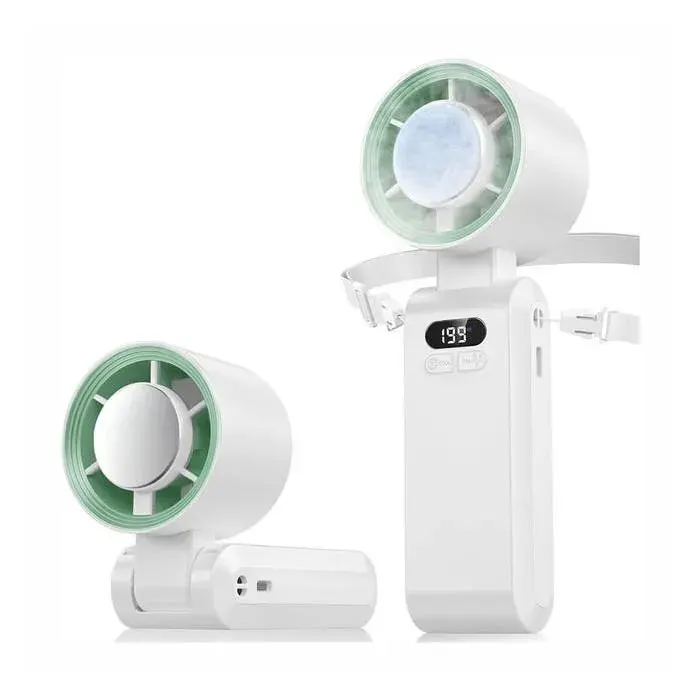 Mini ventilateur portable fonction refroidissement 4000 mAh vent puissant et vitesse turbo réglable (1-199) petit ventilateur U
