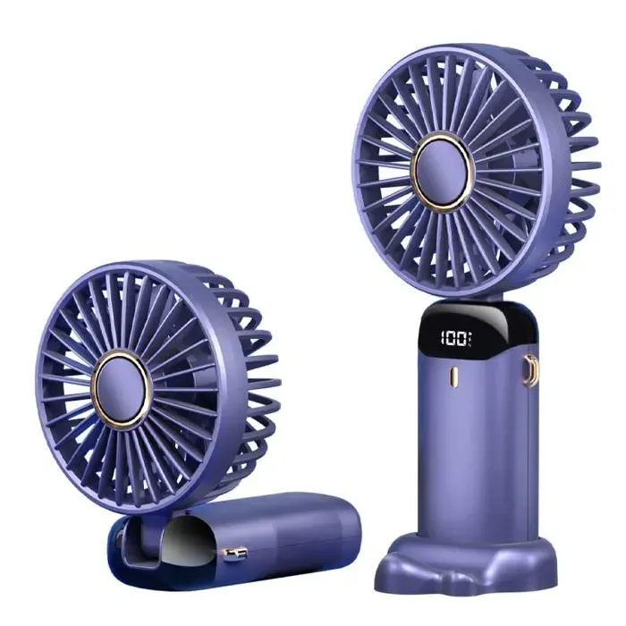 Mini Ventilateur Portable Personnel 4000mAh Rechargeable Petit Ventilateur Refroidissement Souffle Air Froid pour VITDIPY