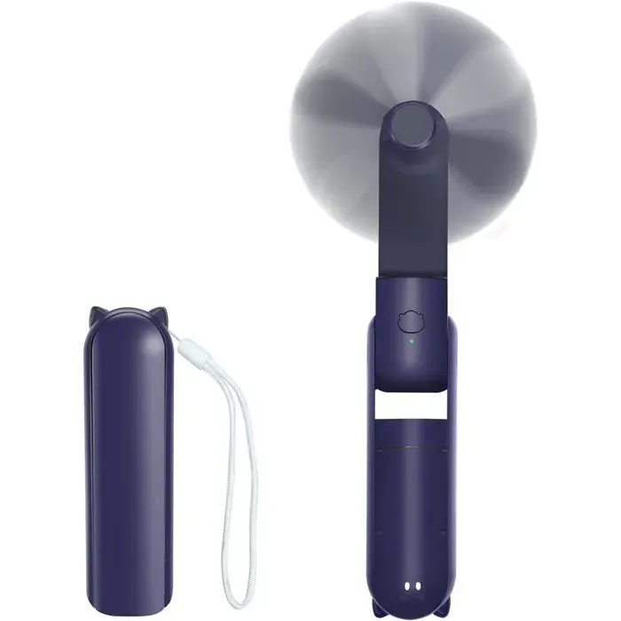 Mini Ventilateur Portable Pliable Rechargeable Main USB Portatif Portable Ventilateur De Bureau 3 Vitesses Batterie Externe