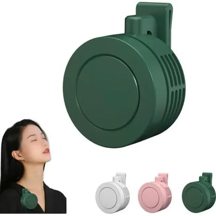 mini ventilateur portable-Portable Silent Mini Bladeless Electric Fan Mini Clip on Fan Portable Bladeless MiniFan Clip On