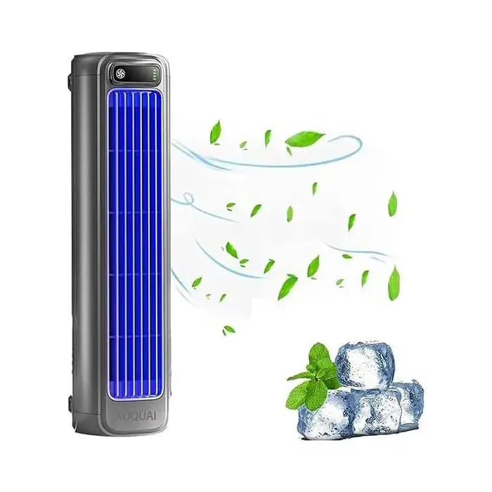 Mini Ventilateur Portable Rafraichisseur Dair Silencieux Avec Affichage Led Rechargeable pour Chambre Bureau Maison Restez