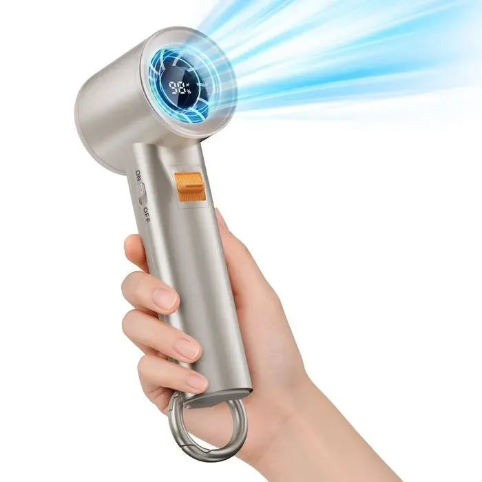 Mini-ventilateur portable - SONGHUI - Turbo - 5000 mAh - 20 h autonomie - 100 vitesses