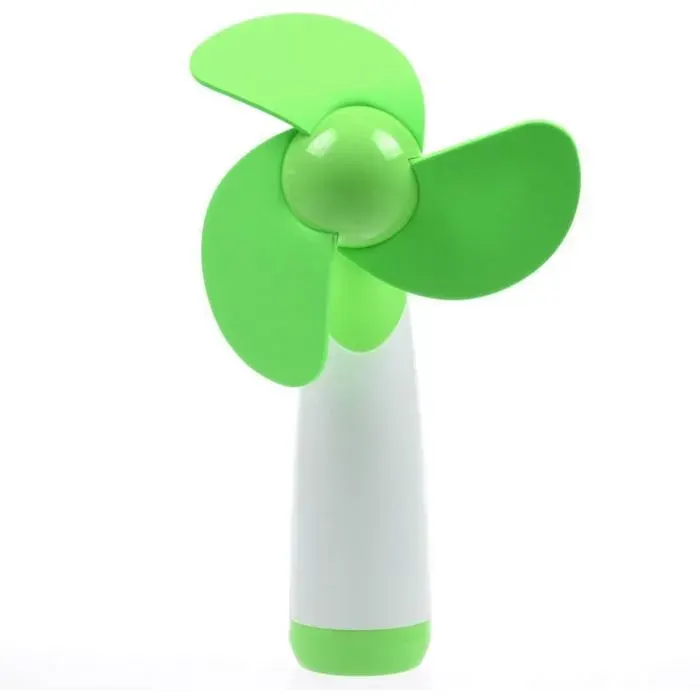 Mini ventilateur portable - XVX - Vert - Alimentation 2 piles AA - Léger et compact - 60 dB