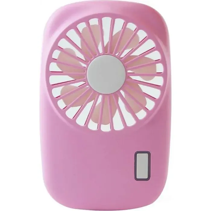 Mini ventilateur portatif puissant petit ventilateur portable personnel 2 vitesses réglable ventilateur rechargeable USB pour rose