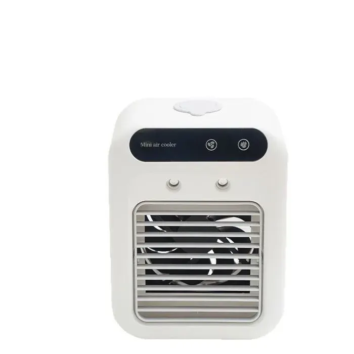 Mini ventilateur Refroidissement par pulvérisation Portable pour bureau Dortoir Blanc
