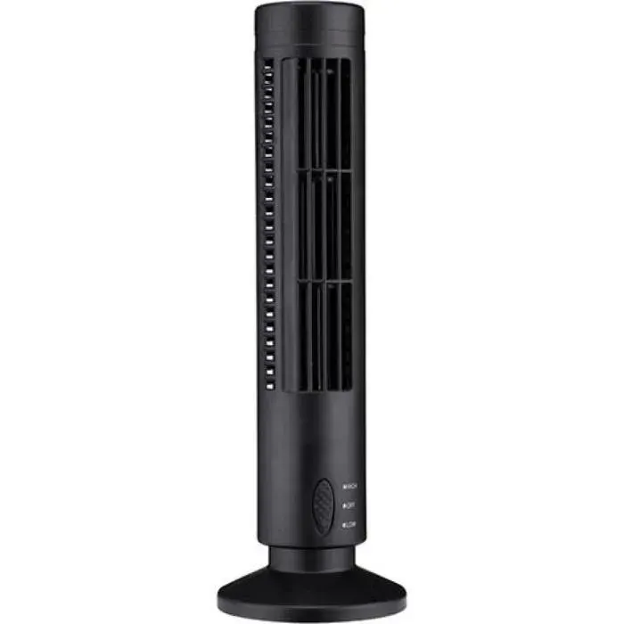 Mini ventilateur tour USB sans pales 2 vitesses et modes de ventilation ventilateur sur pied pour chambre salon bureau