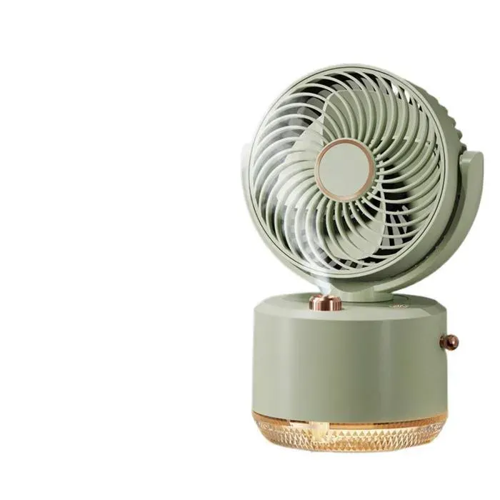 Mini Ventilateur USB Portable Silencieux Tête Pivotante avec Pulvérisation d’Eau Idéal pour Salon Dortoir et Activités Nomades