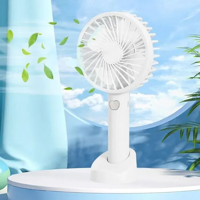 Mini Ventilateur USB Silencieux Portable - E.F.Connection - 3 Vitesses - Blanc