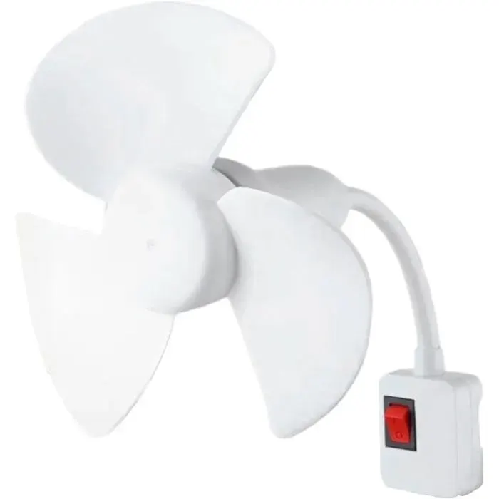Mini-ventilateurMoteur en cuivre purRéglable à 360°Interrupteur indépendantRéduction du bruit de 40 dB,Bureau chambreBlanc