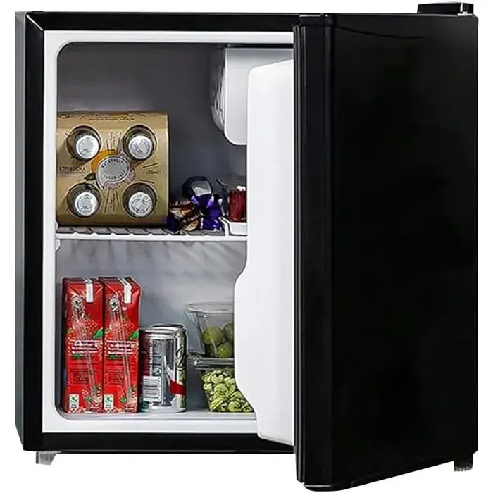 Minifrigo Bar Pour Chambre Ou Bureau 48L Et Congélateur De 5L Avec Lumière Led Et Température Réglable 0°/10°C