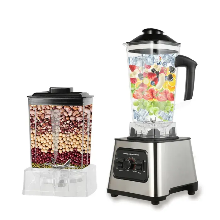 Mixeur 6000 W - Robot culinaire 2 en 1 - 9 vitesses 2700 tr/min