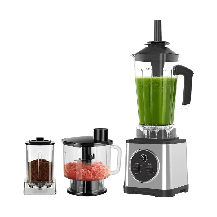 Mixeur à grande vitesse mixeur 3 en 1 pour la maison presse-agrumes en acier inoxydable sans BPA robuste et durable