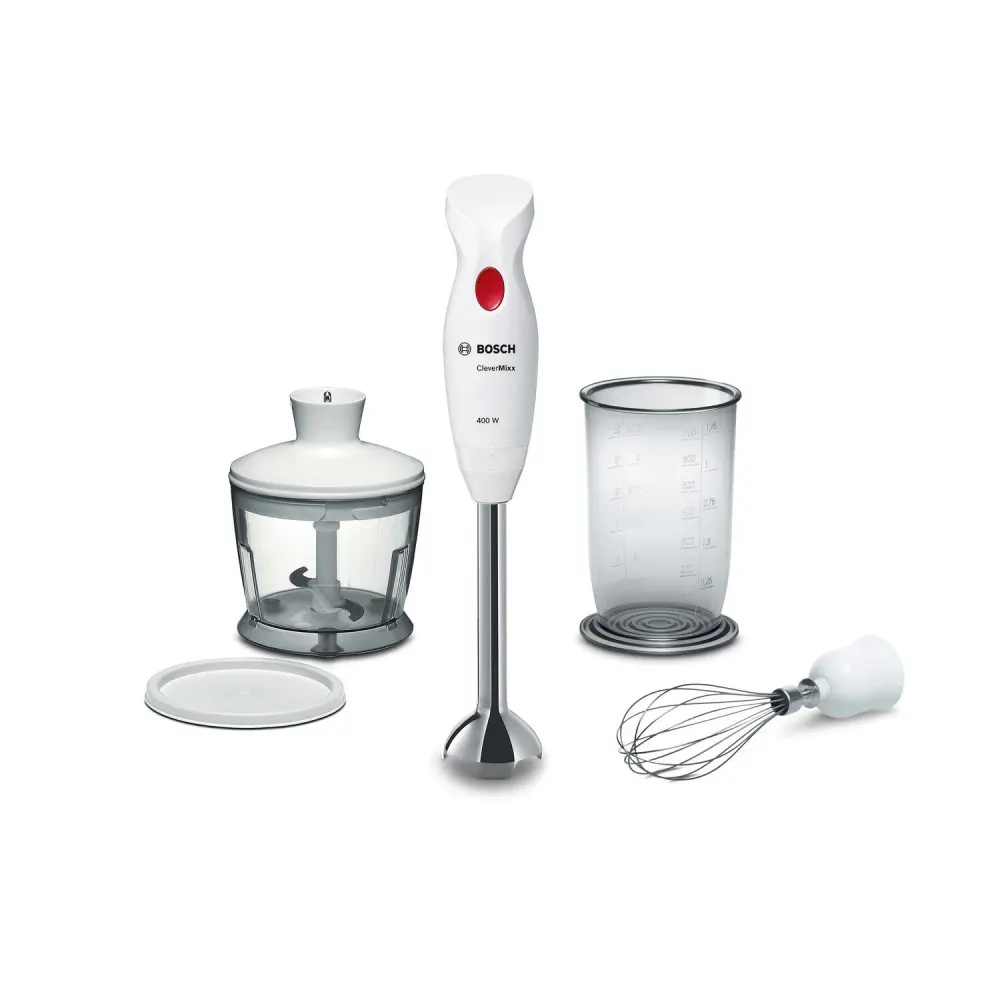 Mixeur à main Bosch CleverMixx MSM24500 400W blanc-rouge — vue 2